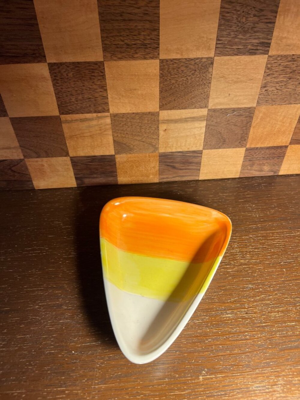 Candy Corn Ceramic Dish A1200